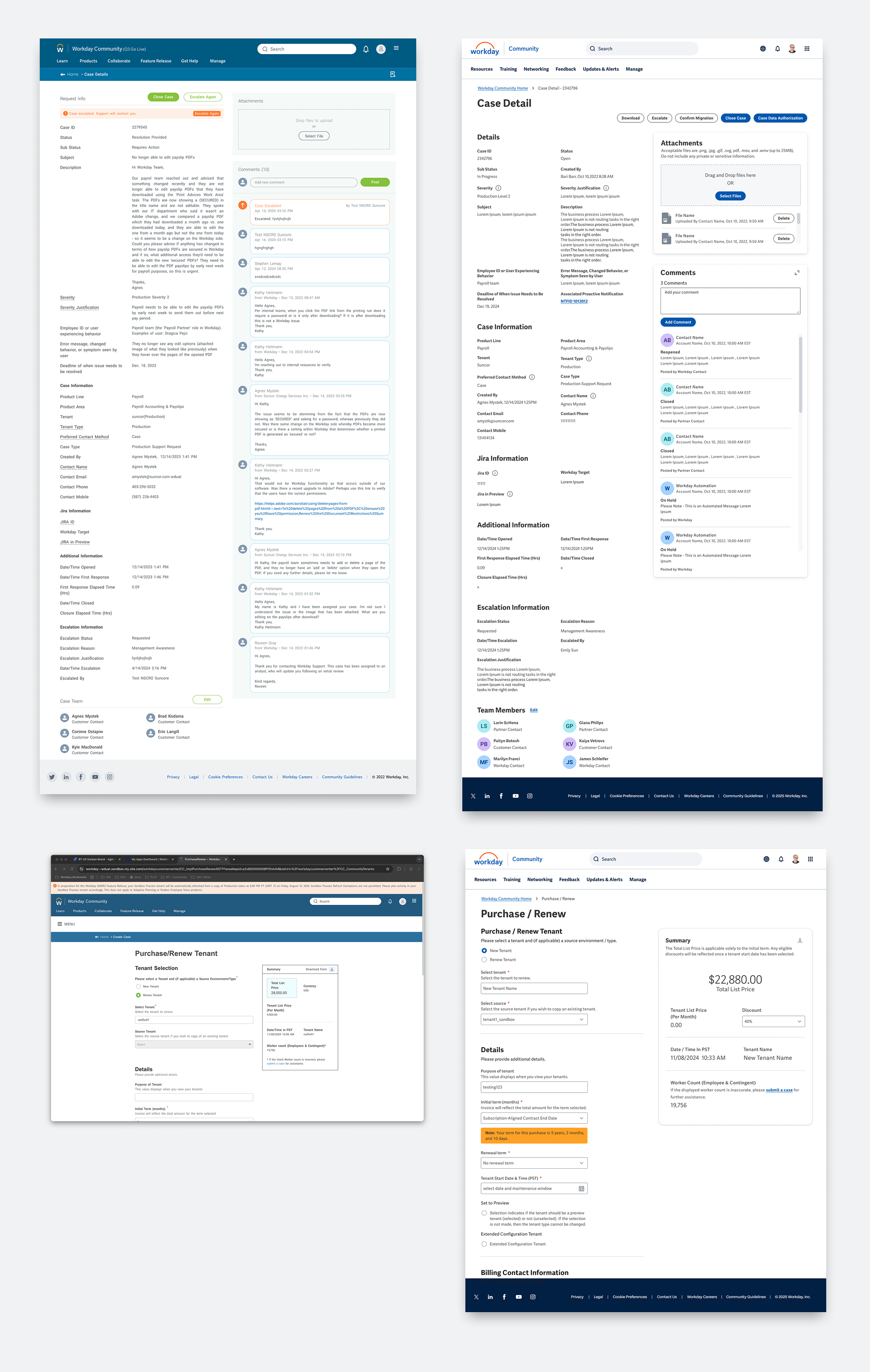Baseline migration screen for Customer Center Lightning work